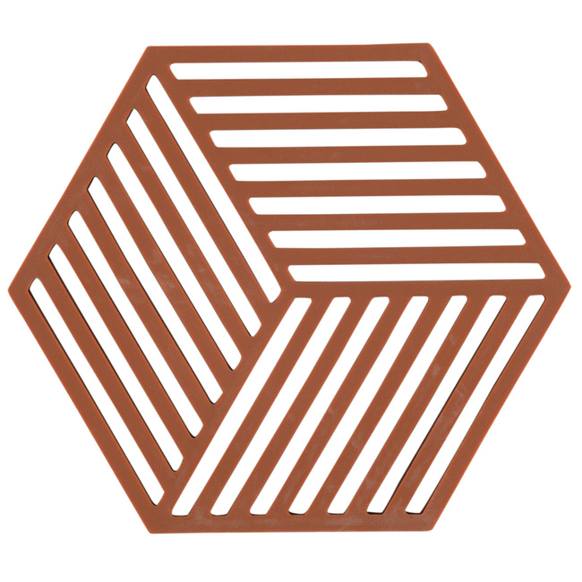Podkładka pod naczynia Zone Denmark Hexagon, silikonowa, Terracotta