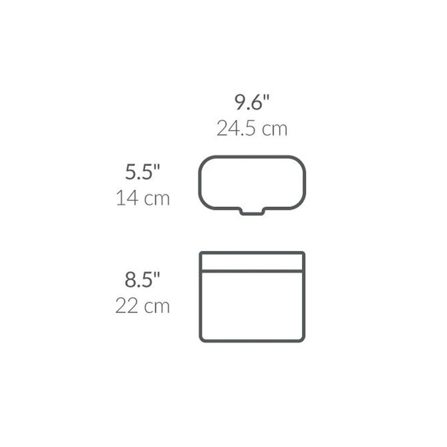 Pojemnik na bioodpady Simplehuman CW1652, 4 l, z uchwytem magnetycznym, matowe złoto