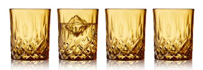 Szklanki Do Whisky Sorrento 4 Sztuki Amber 27735 - Lyngby Glas