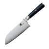 Nóż Santoku Dellinger Okami 3 Layers AUS10 18 cm, matowe ostrze San Mai