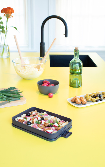 Płaski lunchbox Brabantia Make & Take 1,1 l, Dark Grey