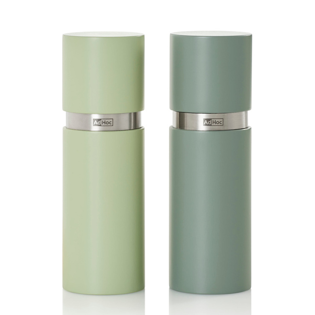 Zestaw Bukowych Młynków Do Soli I Pieprzu Textura S Zielony