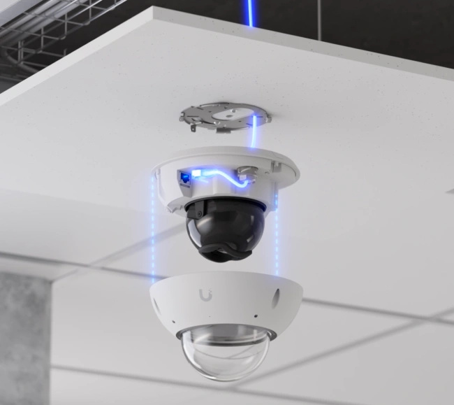 Ubiquiti UVC-G6-Pro-Dome-W | Kamera IP | 4K, 30fps, PoE, IP66
