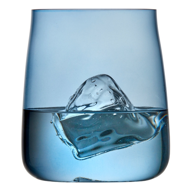 Szklanki do wody ze szkła kryształowego Smoke 420 ml niebieskie 4 sztuki 31579 Lyngby Glas