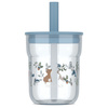 Szklanka dziecięca ze słomką Mio 250ml Forest friends 108023065408