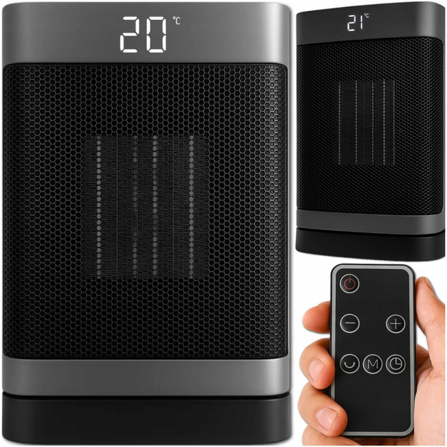 Extralink Grzejnik Elektryczny Kolumnowy Ceramiczny Farelka 1500w Pilot Led
