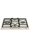 Smeg - Płyta gazowa, 60 cm, Cortina, kremowa Sr764po Cortina