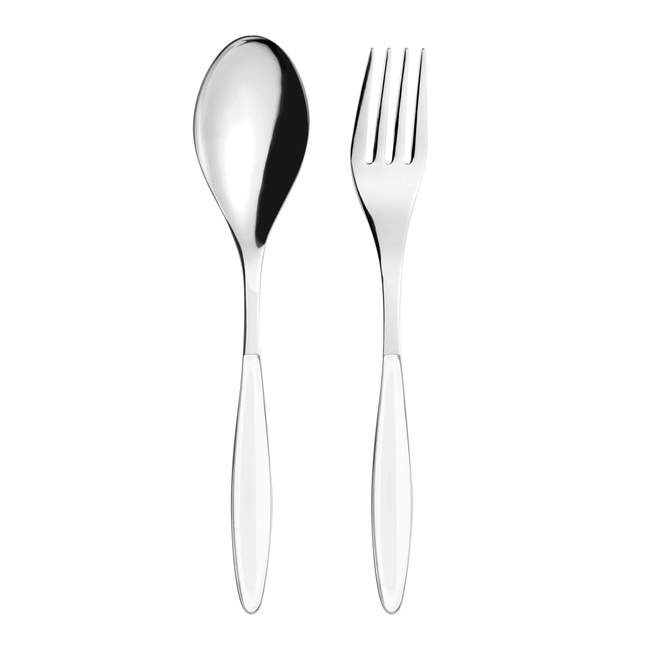 Sztućce do serwowania białe 28 cm Guzzini