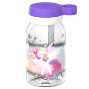 Butelka ze słomką dla dzieci Mepal Campus 450 ml, wzór Unicorn Glow