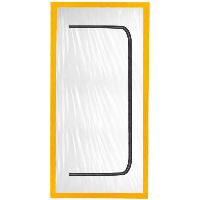 Drzwi przeciwpyłowe Extralink XXL z wejściem w kształcie litery U, 230 x 135 cm