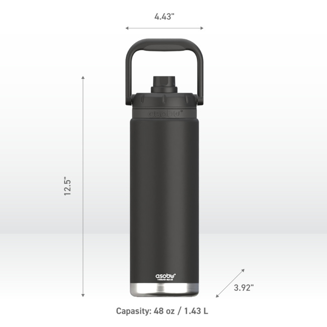 ASOBU Butelka termiczna THE CANYON JUG BLACK, 1,48L