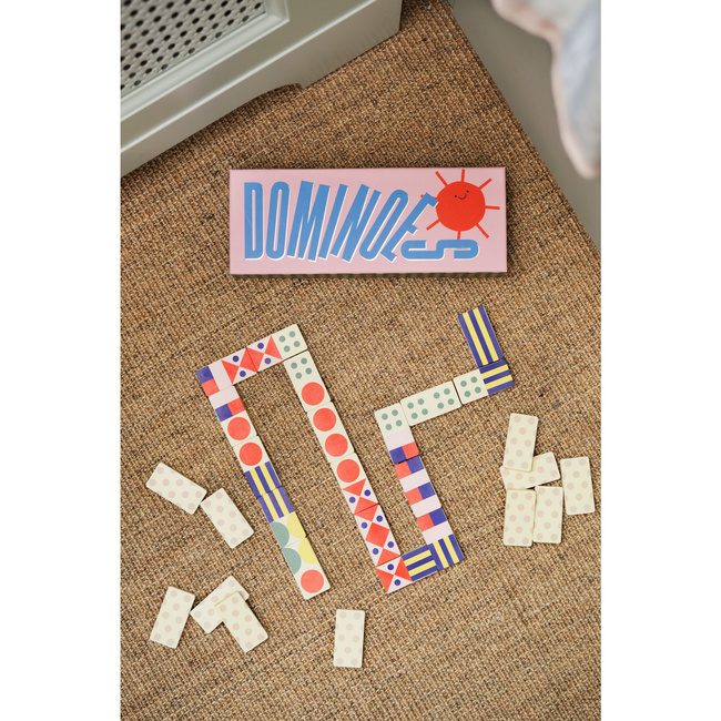 Gra domino Printworks Junior Dominoes, drewniane klocki z ilustracjami