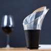 Nalewak do wina Vacu Vin Crystal, czarny, zestaw 2 sztuk