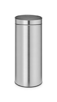 Kosz na śmieci Brabantia Touch Bin New 30 l, stal matowa, z wyjmowanym wiadrem