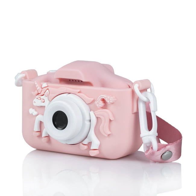 EXTRALINK Kids Camera H29 Aparat Cyfrowy dla Dzieci Różowy 1080P 30fps Wyświetlacz 2.0"