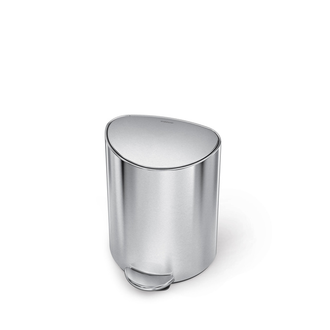 Kosz pedałowy Simplehuman półokrągły 6 l CW2106, szczotkowana stal