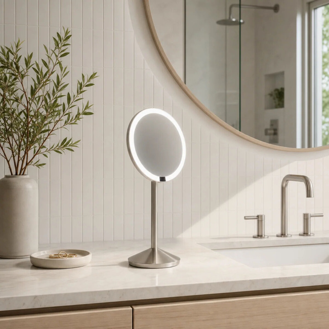 Składane lusterko Simplehuman Sensor Mirror Fold ST3070, 10x, stal szczotkowana