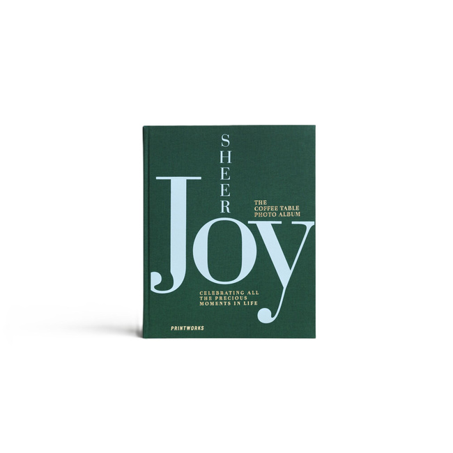 Album na zdjęcia Printworks Sheer Joy XL, leśna zieleń, niebieski napis