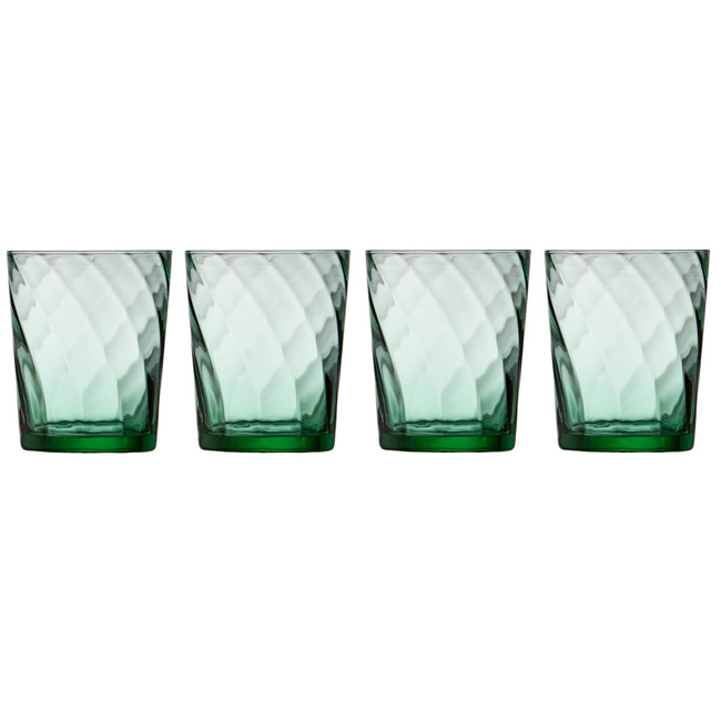Szklanki do wody 4 szt. Vienna 300 ml zielone 30187 - Lyngby glas