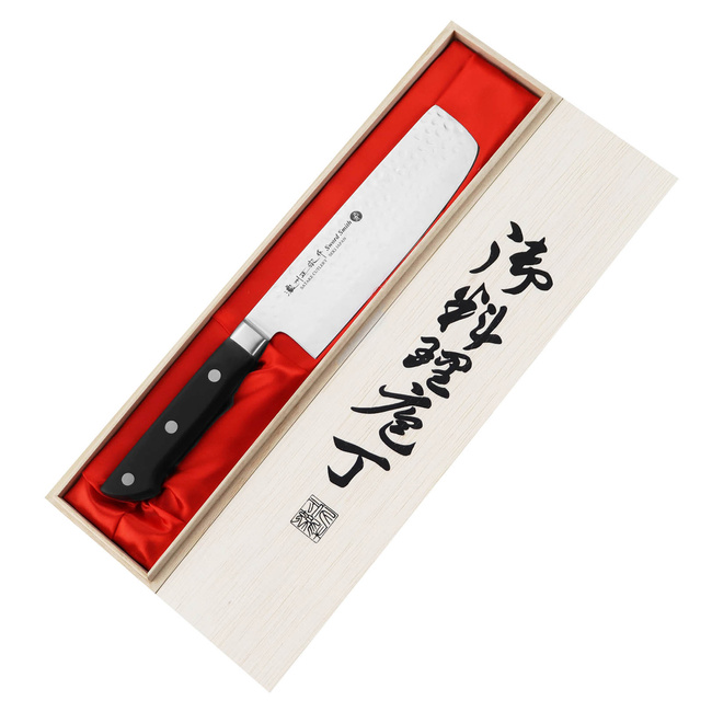 Satake Noushu Nakiri Nóż Kuchenny 16cm Z Drewnianym Pudełkiem