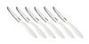 Nóż stołowy Presto 12 cm, 6 szt., biały - Tescoma