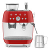 Smeg - Ekspres do kawy Egf03Rdeu 50's Style