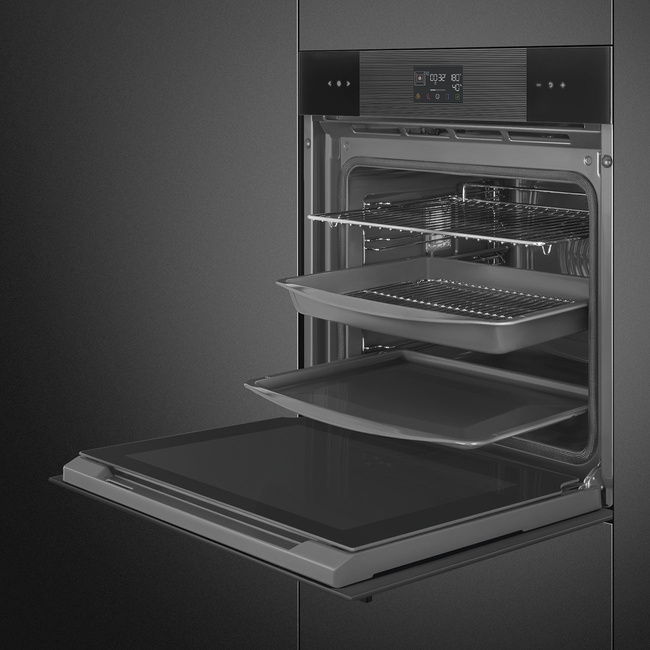 Smeg - Piekarnik, 60 Cm, Linea, Czarny Linea Sop6102S2Pb3 Czarny