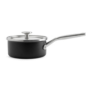 Rondel emaliowany KitchenAid 2,4 l z pokrywką, czarny mat