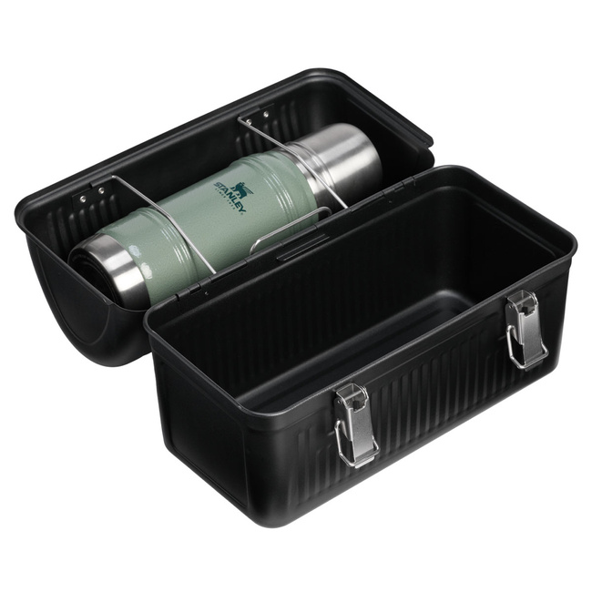 Lunchbox stalowy Stanley Vintage 9,5 l z uchwytem na termos, czarny Classic Black