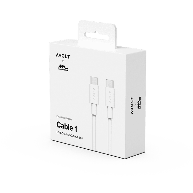 Kabel 1 Usb C Do Ładowania Usb C, 2 M - Biały - Avolt