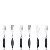 Country Czarny Zestaw 6 Widelczyków Do Ciasta W Pudełku - Bugatti