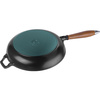 Patelnia żeliwna z drewnianym uchwytem 28 cm - Staub