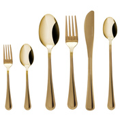 Komplet 24 szt. sztućców dla 4 osób Luce złoty - Kulig