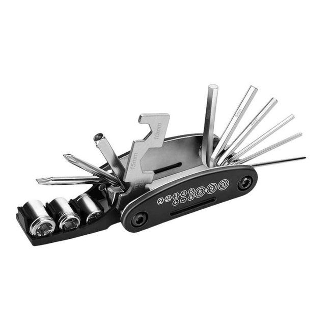 Zestaw kluczy rowerowych Extralink 16w1, multitool z kluczem do szprych