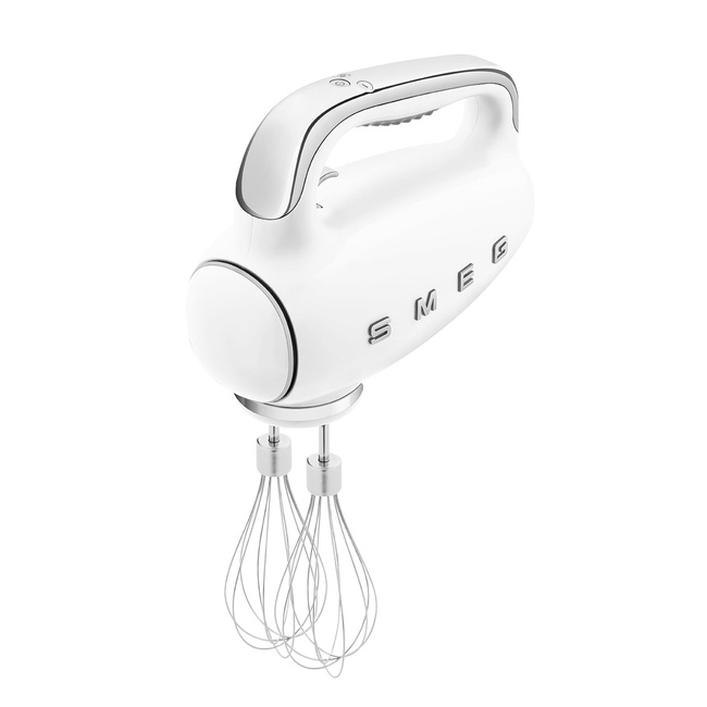 Smeg - Mikser ręczny, biały Hmf01wheu 50's style