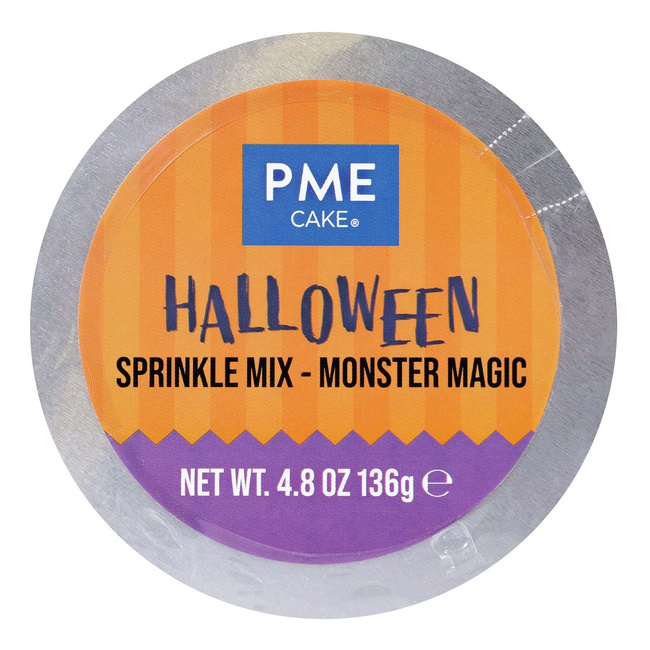 Posypka cukrowa PME Potworna Magia 136 g, zielono-fioletowa