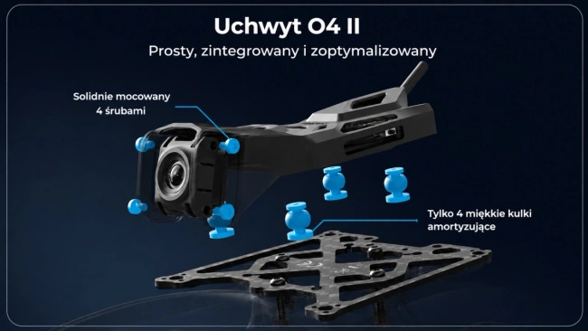 Dron FPV BetaFPV Pavo Pico II O4 ELRS 2.4G, cinewhoop 80 mm do nagrań 4K