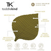 Toddlekind mata do zabawy z bawełny organicznej w kształcie liścia Leaf Mat Sand Castle