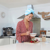 Turban do włosów Dock & Bay Tulum Blue szybkoschnący ręcznik z mikrofibry