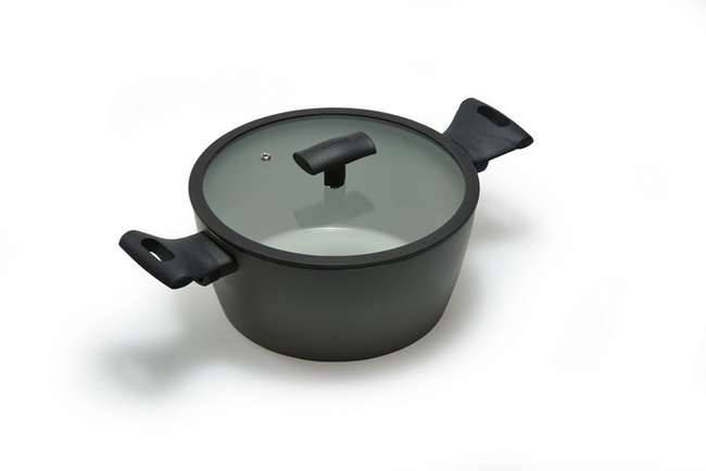 Garnek 20cm. Ze Szklaną Pokrywą Melodia Finegre - Moneta