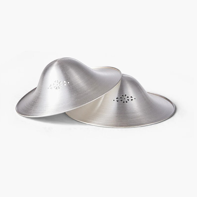 Srebrne osłonki na brodawki Momcozy 999 Silver, 55 mm, 2 szt.