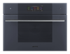 Smeg - Piekarnik elektryczny z funkcją mikrofali i pary Linea So4106Wapg Neptune Grey.