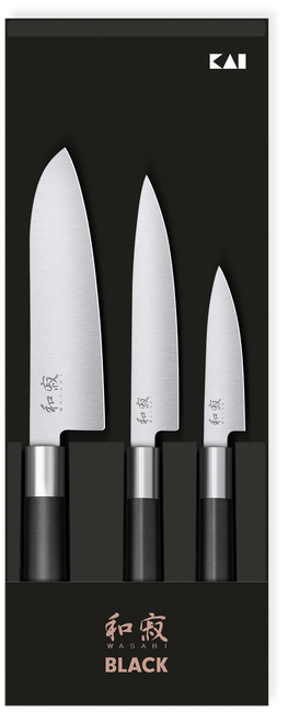 Zestaw 3 noży Wasabi Black - Kai