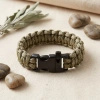 Bransoletka survivalowa paracord z gwizdkiem Desert Camo 22 cm