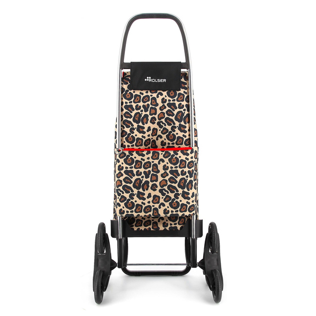 Rolser I-Max Wild 6 Camel wózek schodowy na zakupy 6 kół 43 l aluminiowy