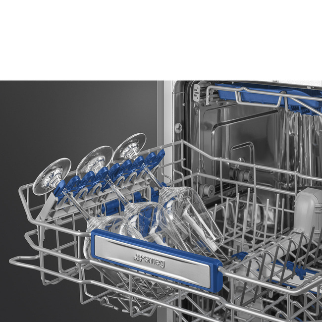 Smeg - Zmywarka do naczyń, 60 cm Universal ST323PT Srebrny (panel sterowania).