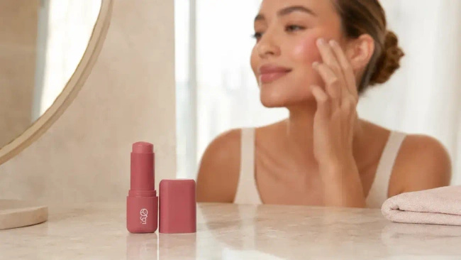 Róż do policzków w sztyfcie Lovro Blush Stick, kremowa formuła, 5 g