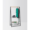 Wieszaki na ubrania Brabantia z anodowanego aluminium, czarne, 4 sztuki