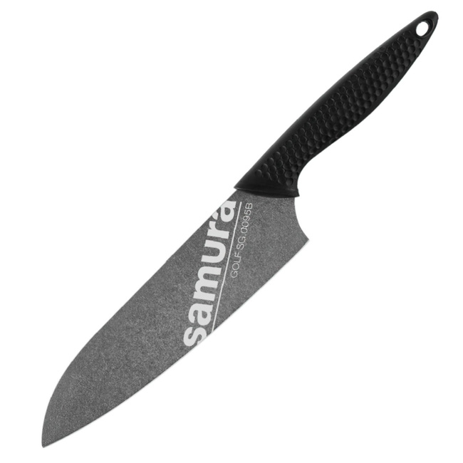 Nóż Santoku Samura Golf Stonewash 18 cm, stal AUS-8, rękojeść z polipropylenu