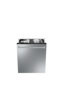 Smeg - Zmywarka do zabudowy z panelem ukrytym i stalowym frontem UNIVERSAL STX235CLLO Srebrny
